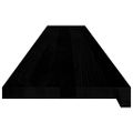 vidaXL Okenný parapet 2 ks hnedočierná 160x30x2 cm dubový masív
