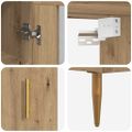 vidaXL Highboard 2 ks Remeselný dub 34,5 x 34 x 180 cm