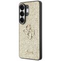 Obal Guess Fixed Glitter Big 4G Metal Logo pre Samsung Galaxy S26 Ultra zlatý