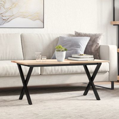 vidaXL Nohy konferenčného stolíka X-rám 80x40x43 cm oceľ
