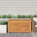 vidaXL Záhradný úložný box s vreckom 114x50x58 cm masívny teak