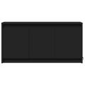 vidaXL TV stolík s LED čierny 100x34x50 cm kompozitné drevo