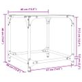 vidaXL Konferenčné stolíky priehľ. sklenená doska 2 ks 40x40x40cm oceľ