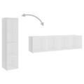 vidaXL TV skrinky 2 ks biele 142,5x35x36,5 cm drevotrieska