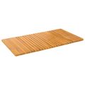 vidaXL Kúpeľňová predložka Hnedá 100 x 55 cm Pevné akáciové drevo