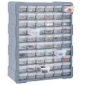 vidaXL Organizér so 60 zásuvkami 38x16x47,5 cm