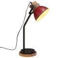 vidaXL Stolová lampa 25 W šmuhovaná červená 18x18x60 cm E27