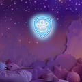 Závesná neonová LED svietiaca tabuľa Paw Patrol na plexiskle - Paw OW-130246