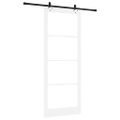 vidaXL Posuvné dvere ORKDAL 93 x 232 cm Biela a čierna