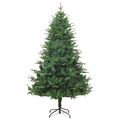 vidaXL Umelý predsvietený vianočný stromček Zelená 180 cm PVC a PE