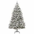 vidaXL Umelý Sklápací Vianočný Stromček 300 LED Zelená a biela 300 cm