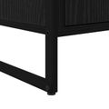 vidaXL TV skrinka 140 x 36 x 49.5 cm Čierny dub Kompozitné drevo
