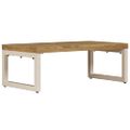 vidaXL Konferenčný stolík 100x50x35 cm, mangový masív a oceľ