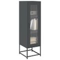 vidaXL Highboard Antracit 36x39x123 cm Oceľ valcovaná za studena