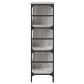 vidaXL Komoda sivá sonoma 102x32x103,5 cm kompozitné drevo