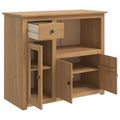 VidaXL Mikrovlnná skrinka PANAMA Medový vosk 99.5 x 44 x 86.5 cm