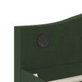 vidaXL Pohovka s matracom a USB tmavozelená látková 90x200 cm