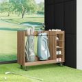 vidaXL Golfová skriňa s kolesom Remeselný dub 120 x 45 x 98 cm