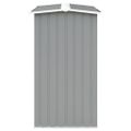 vidaXL Záhradná kôlňa na drevo galvanizovaná oceľ 330x92x153 cm sivá