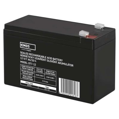 Bezúdržbový olovený akumulátor 12 V/7 Ah, faston 4,7 mm