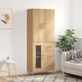 vidaXL Vysoká skrinka dub sonoma 69,5x34x180 cm spracované drevo