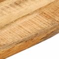 vidaXL Stolová doska 80x80x3,8 cm Live Edge Masívne drevo hrubé mango