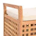 vidaXL Úložná lavica 93x49x49 cm masívne orechové drevo
