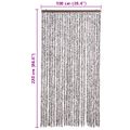 vidaXL Záves proti hmyzu, hnedý a béžový 100x220 cm, ženilka