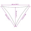 vidaXL Tieniaca plachta 160 g/m² červená 3x3x4,2 m HDPE