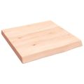 vidaXL Kúpeľňová doska 40x40x(2-4) cm neošetrený masív