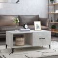vidaXL Konferenčný stolík betónovo sivý 90x50x40 cm kompozitné drevo