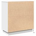 vidaXL Nočný stolík Biela 71 x 34,5 x 75 cm Kompozitné drevo