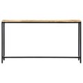 vidaXL Konzolový stolík 140x35x76 cm surové masívne mangovníkové drevo