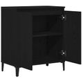 vidaXL Servírovacia skriňa Čierny dub 60 x 35 x 70 cm Kompozitné drevo