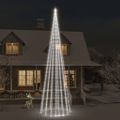 vidaXL Vianočný stromček na stožiari 1134 studených bielych LED 800 cm