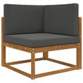 vidaXL Vankúš na vonkajšiu pohovku Polyester Antracitová 80 x 80 cm