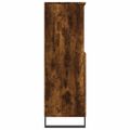 vidaXL Vysoká skrinka dymový dub 60x36x110 cm spracované drevo