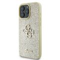 Puzdro Guess pre iPhone 16 Pro 6,3" GUHCP16LHG4SGD Fixné trblietavé Big 4G zlaté