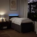 vidaXL Boxspring posteľ s matracom tmavohnedá 100x200 cm látka