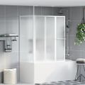 vidaXL Sprchový záves Matné 120 x 70 x 137 cm Hliník