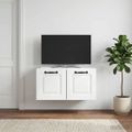 vidaXL Nástenná TV skrinka Biela 59,5 x 31 x 30 cm Kompozitné drevo