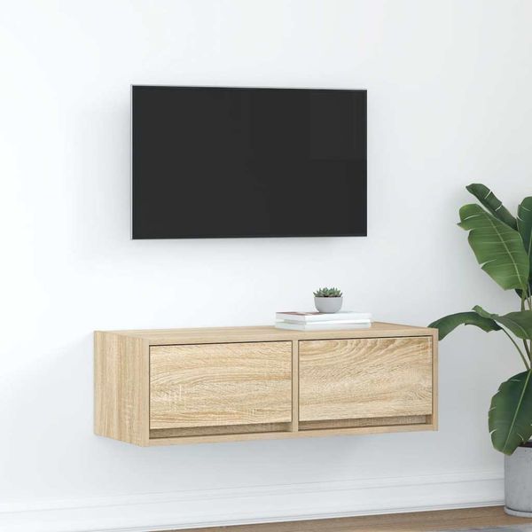 vidaXL TV skrinka dub sonoma 80x31x25,5 cm spracované drevo