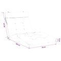 vidaXL Vankúš na ležadlo VIANEN 100% polyester Čierna 200 x 70 x 8 cm