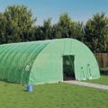 vidaXL Fóliovník s oceľovým rámom zelený 48 m² 8x6x2,85 m