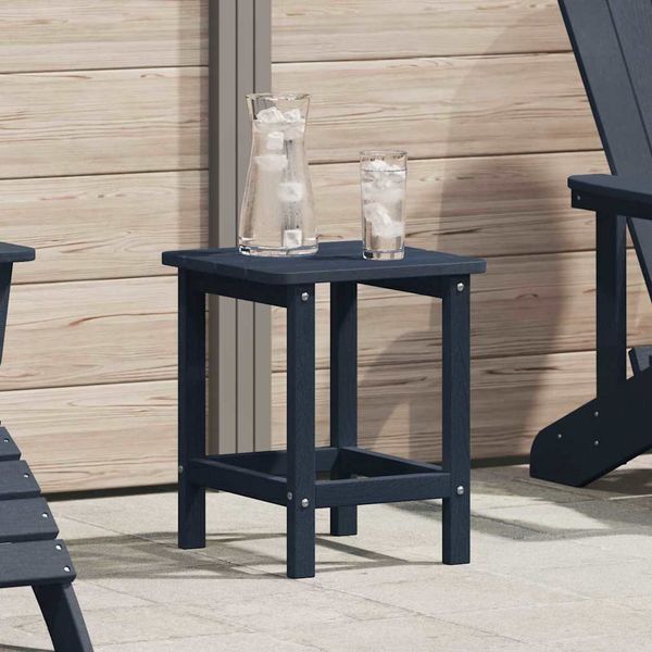 vidaXL Bočný stôl Námornícka modrá 38 x 38 x 46 cm Polyetylén