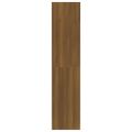 vidaXL Knižnica/deliaca stena, hnedý dub 80x30x135cm, kompozitné drevo