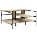 vidaXL Konferenčný stolík dub sonoma 100x100x48,5 cm kompozitné drevo
