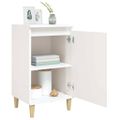 vidaXL Nočný stolík vysoký lesk biely 40x35x70 cm spracované drevo