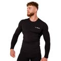 Kompresné tričko s dlhým rukávom High Black - GymBeam, veľkosť XL