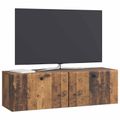 vidaXL Nástenná TV skrinka 98 x 31 x 30 cm Staré drevo